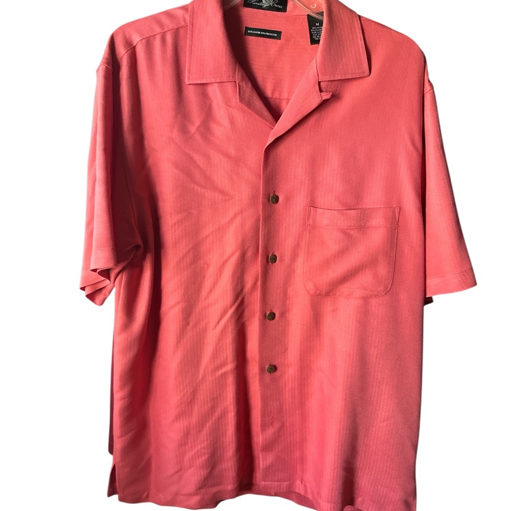Cubavera Pink Casual Button Down Shirt